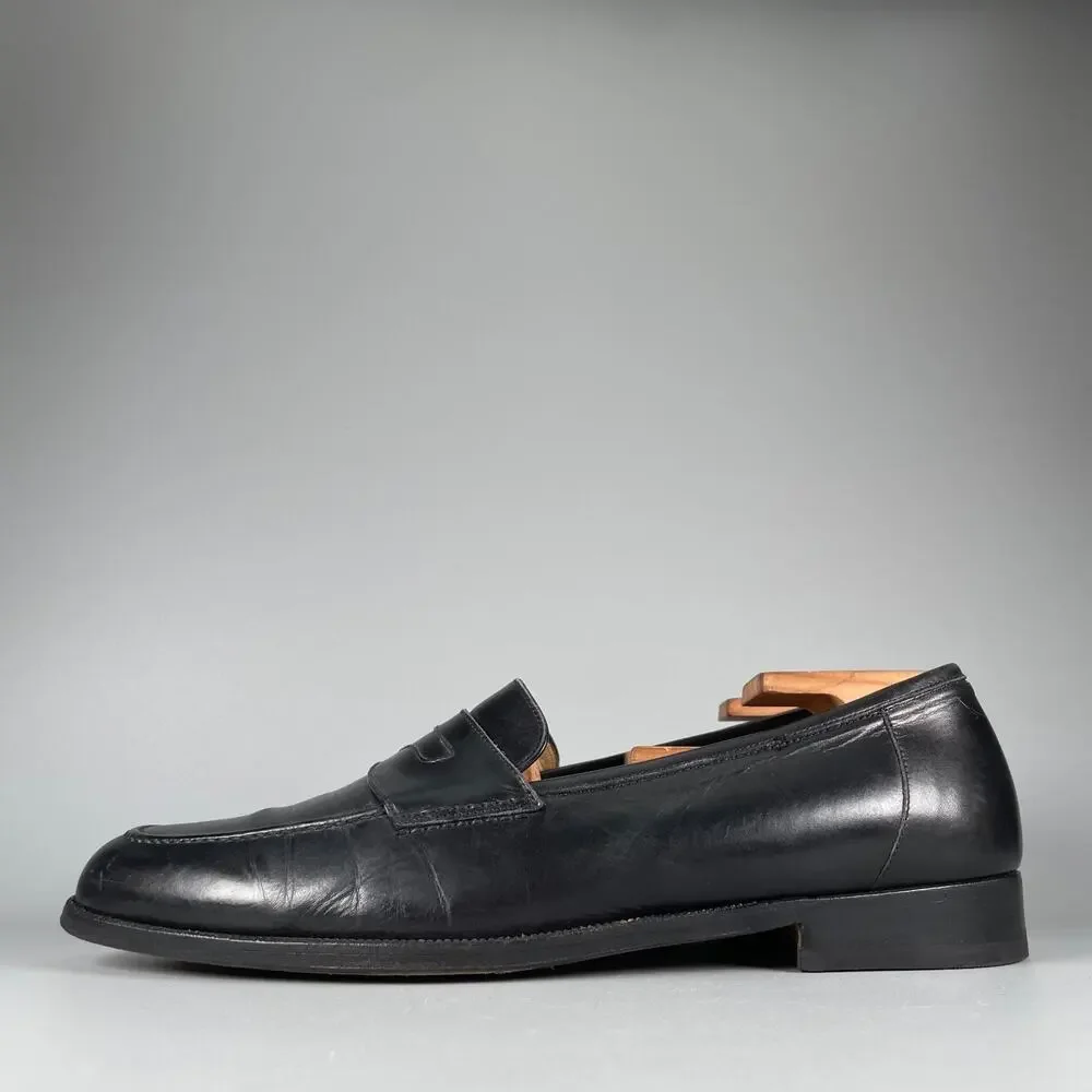 Cole Haan Men's 9.5 D Black Leather Slip On Penny Loafers Dress Shoes Casual GUC